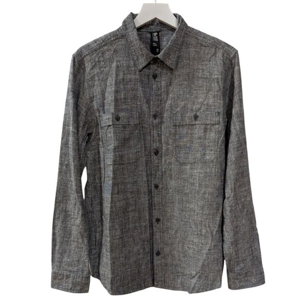 Mountain Hardwear Piney Creek Grey Long-Sleeve Shirt - Men's M NWT - Picture 1 of 6